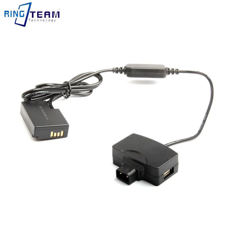 

5V D-TAP to USB Adapter + LP-E17 DR-E18 DC Coupler (Dummy Battery) for Canon EOS RP 200D T6i/T6s 750D/760D X8i 8000D Cameras