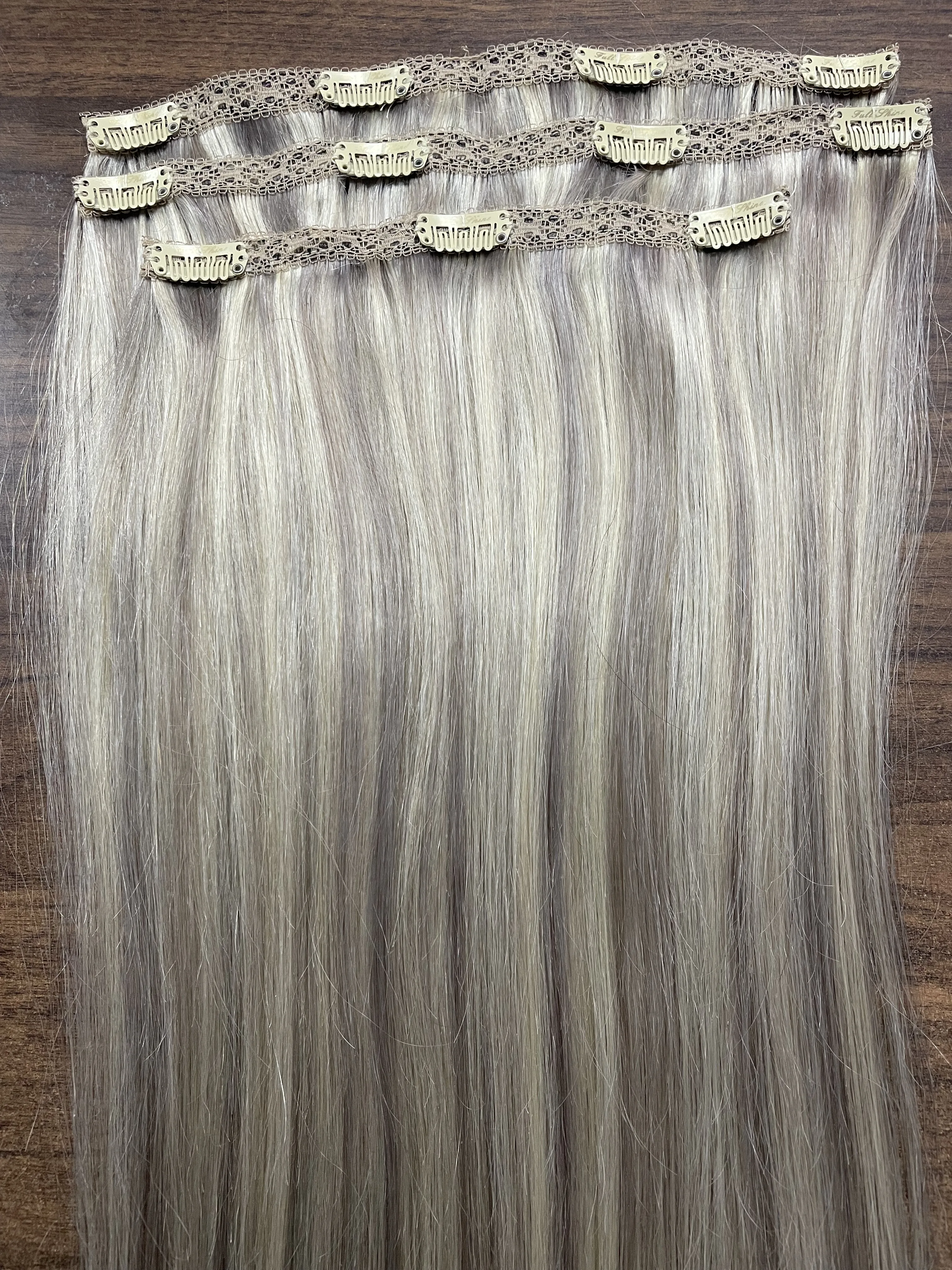 Volledige Glans 50 Gram Clip in Hair Extensions Menselijk Haar Ombre Kleur 3 Stuks Menselijk Haar Clip in Extensions voor Vrouwen