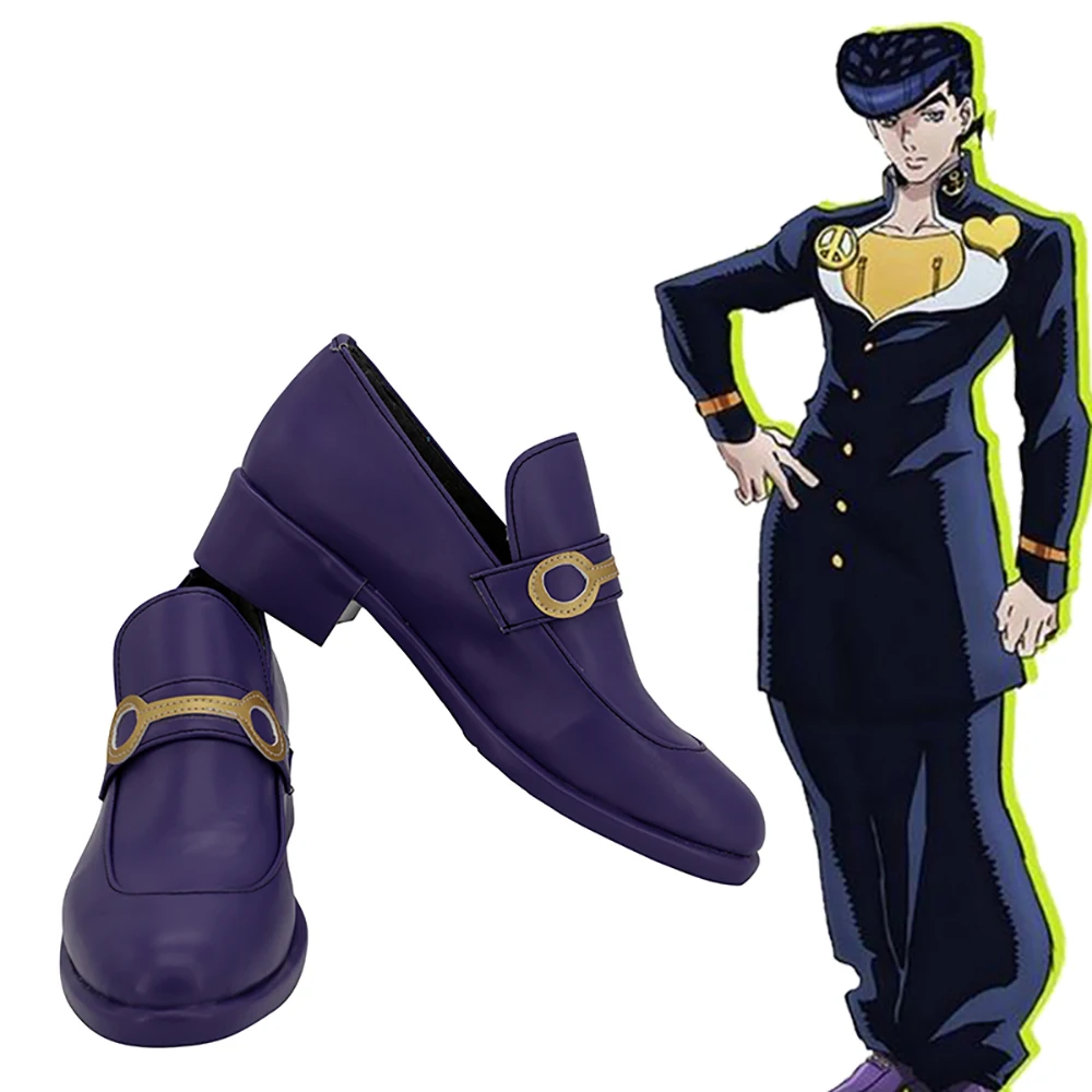 

Higashikata Josuke Purple Shoes Cosplay JoJo's Bizarre Adventure Josuke Higashikata Cosplay Boots Customized Shoes Any Size