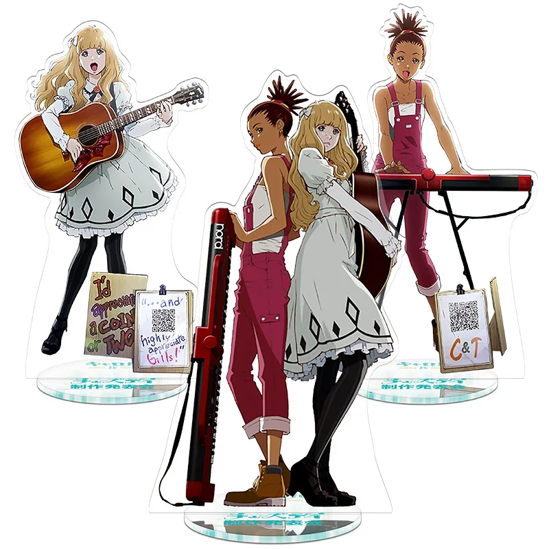 CAROLE & TUESDAY figura de acción Cosplay Anime Toys Gus Carole Watanabe Shin'ichirou soporte acrílico modelo muñecas regalos 20CM