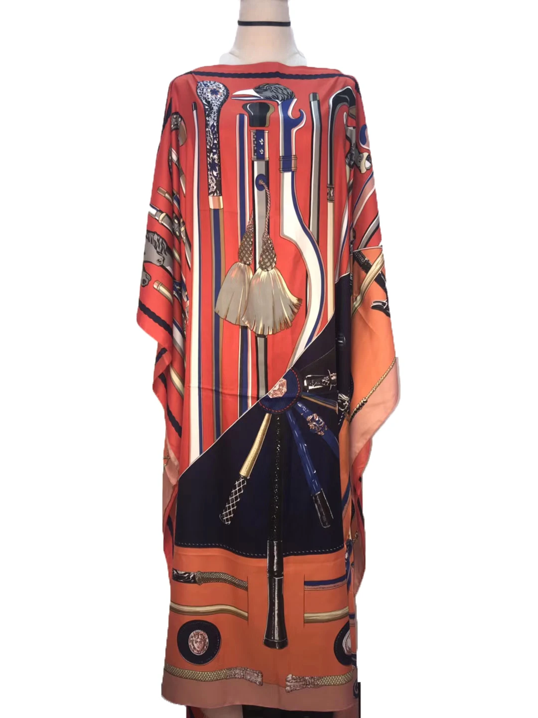 Plus size fashion printed Kaftan Bohemian Printed Loose Beach Dresses Dashiki African loose Abaya Robe clothes African clothes