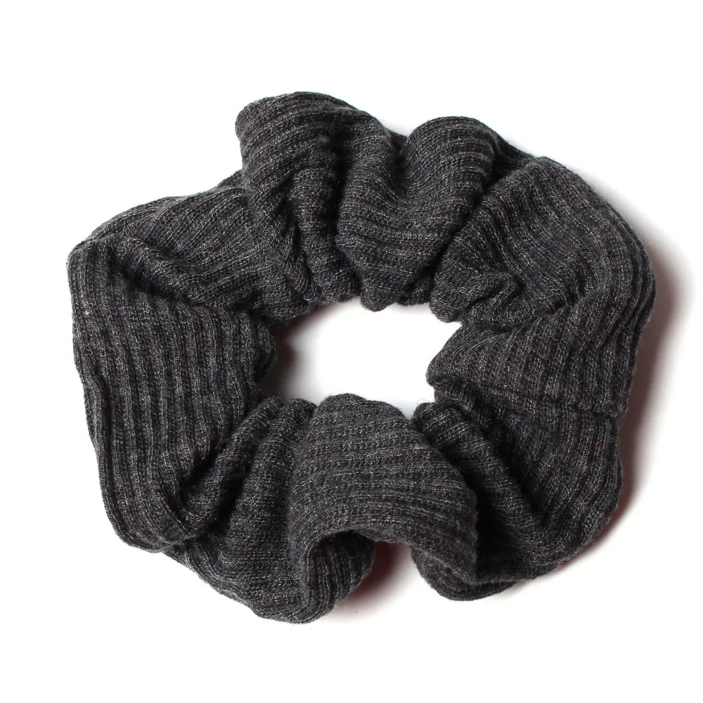 

Thick Knitting Fabric Scrunchies Elastic Hair Bands Women Girls Winter Soft Ponytail Holder Hair Ties Hair Accessories Fashion