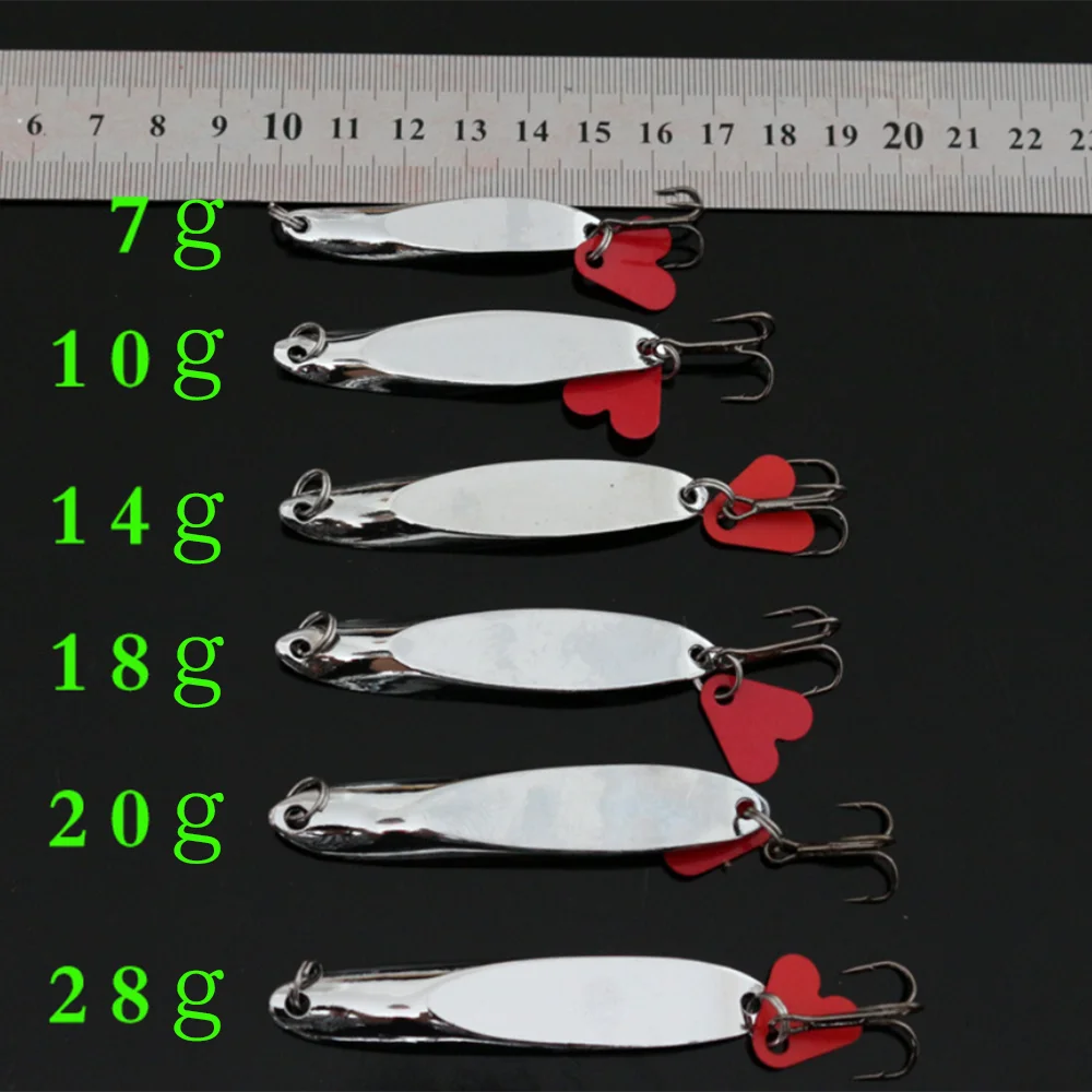 

7-28g Metal Spinner Fishing Lure Wobblers Jerkbait Vibe Vib Bionic Fake Fish Luya Bait Artificial Set for Bass Accessories Goods