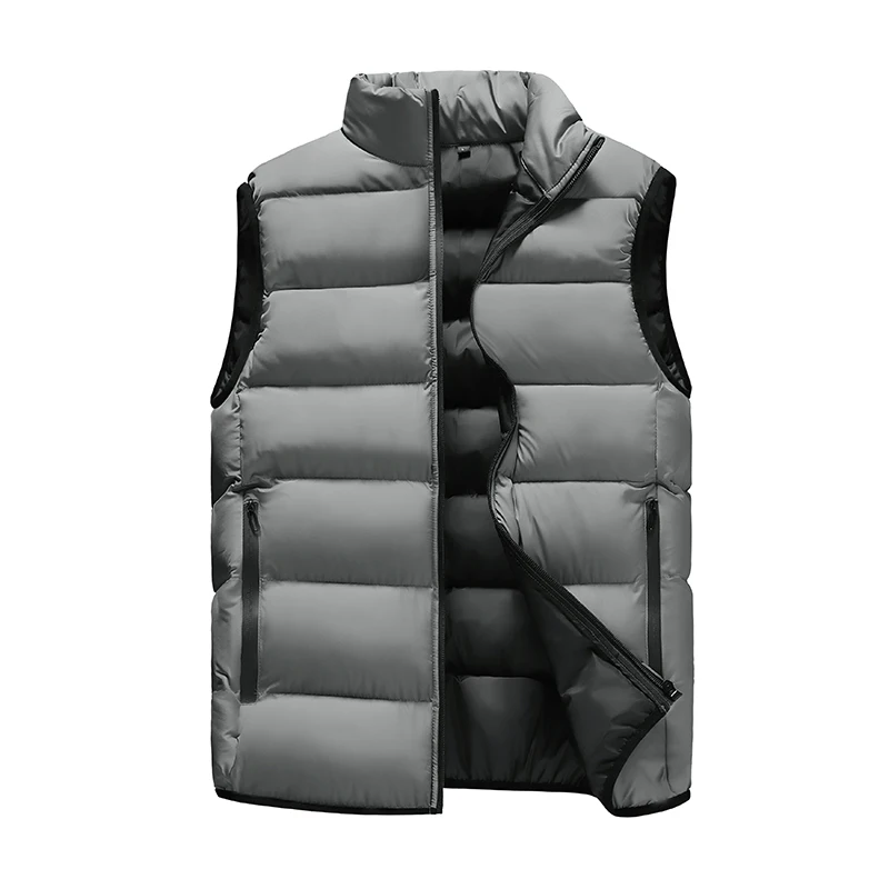 New Autumn And Winter Thickened Youth Korean Fashion Down Cotton Men'S Warm Large Size Vest Waistcoat Boy