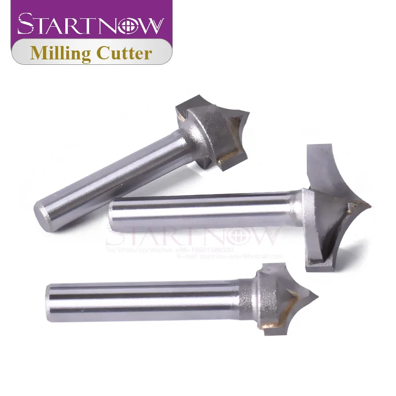 Startnow 5PCS Pointed Router Bits Milling Cutters For Organic Board MDF Wood PVC CNC Tool Router Engraving Bit End Mills