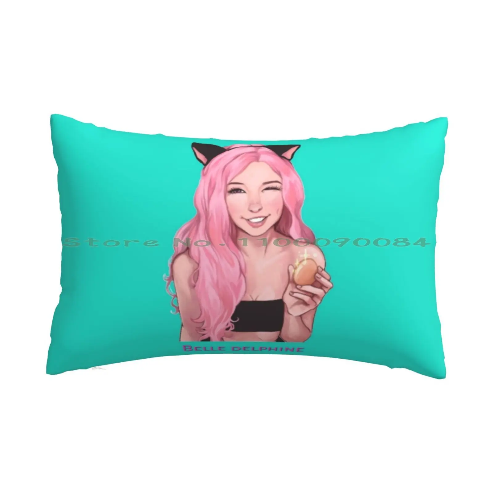 Belle Delphine Pillow Case 20x30 50*75 Sofa Bedroom Racing Automotive Team Racecar Vintage Long Rectangle Pillowcover Home