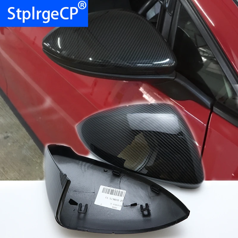 Top quality Replacement Carbon Pattern Shell sport style Side Mirror Cover Cap for Volkswagen  Golf 7 MK7 2014-18 car styling