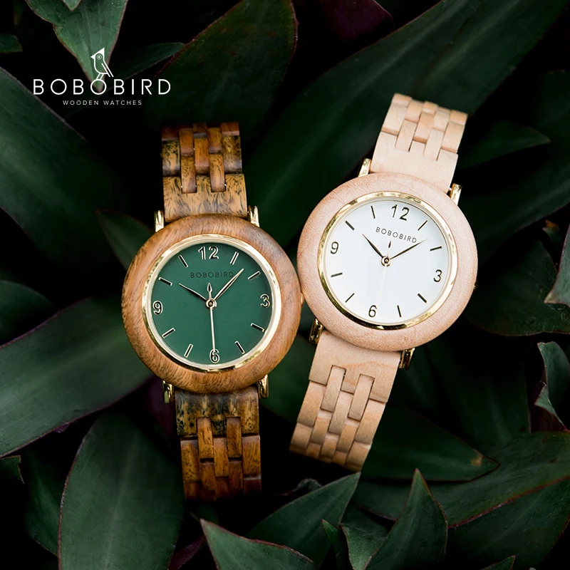 

zegarki damskie BOBOBIRD Top Luxury Watch for Women Wrist watches Handmade Female Clock 3 Colors Gift for Girlfriend Customized