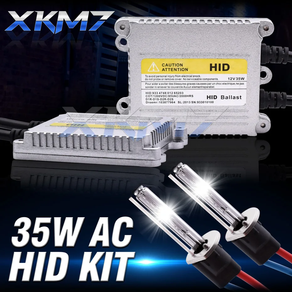 

D2H H7 комплект для переоборудования ксенона HID балласт переменного тока H1 H11 светильник пы 4300K 6000K 8000K линзы для передних светильник р Противотуманные фары s Аксессуары 35 Вт 12 В