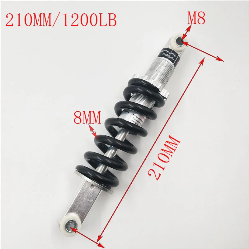 Rear Suspension Shock 100 125 150 160 170 180 190 210MM for 47cc 49CC Super Minimoto ATV Quad electric scooter  Pocket Bike