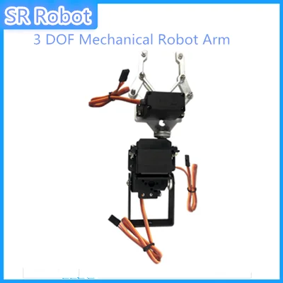 3 DOF Mechanical Robot Arm With Claw/Paw Clamp Mechanical Hand Robot Teaching Platform Model DIY Robotics Model