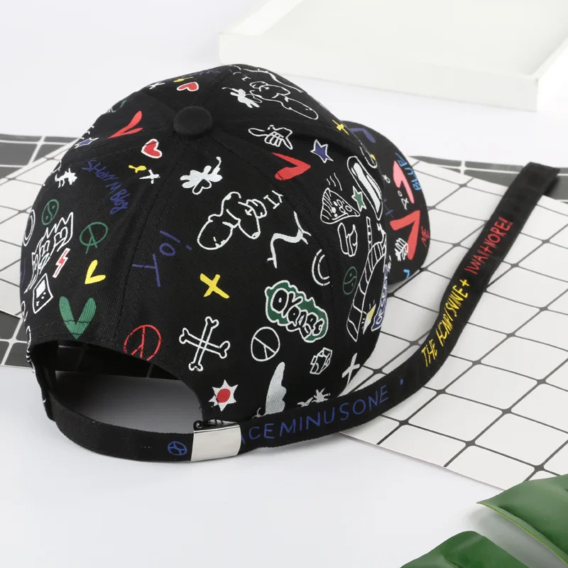 New Fashion Graffiti Printing Baseball Cap Outdoor Cotton Casquatte Hat Men Women Summer Caps Adjustable Letter Cool Gorra