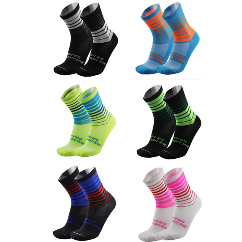 

2021 High Quality Professional Brand Sport Socks Protect Feet Breathable Wicking Socks Cycling Socks Bicycles Socks