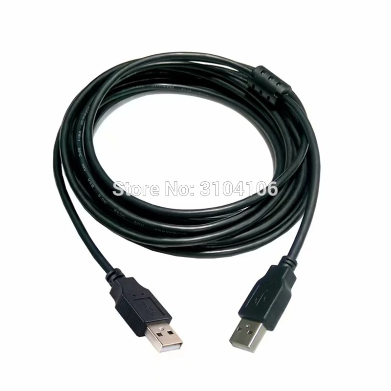 كابل تمديد USB ذكر إلى ذكر ، محول USB ، شفاف ، أزرق ، مضاد للتدخل ، واقي مزدوج ، 0.3 م ، 0.5 م ، 1.5 م ، 3 م ، 5 م ، جديد
