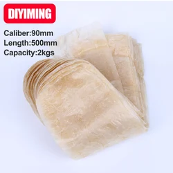 1PCS Salame Packing Sausage Casing Width 140mm Caliber 90mm Length500mm Home DIY  Big Ham Sausage Shell Casing