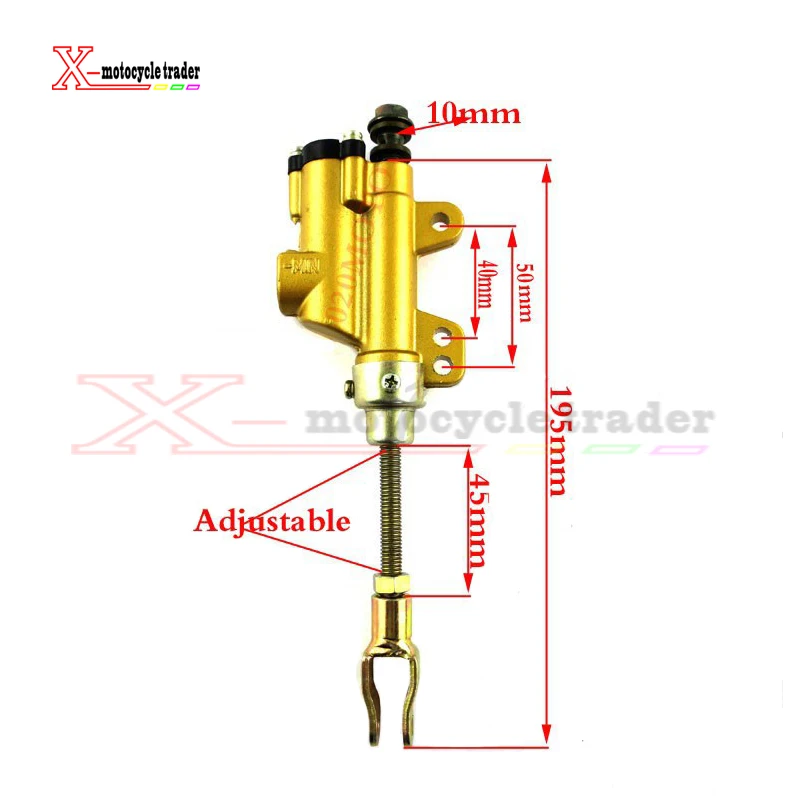 110 125 140 250 cc Motorcycle Universal  Cylinder Foot Rear motorcycle  Master Cylinder Hydraulic Pump Foot Brake