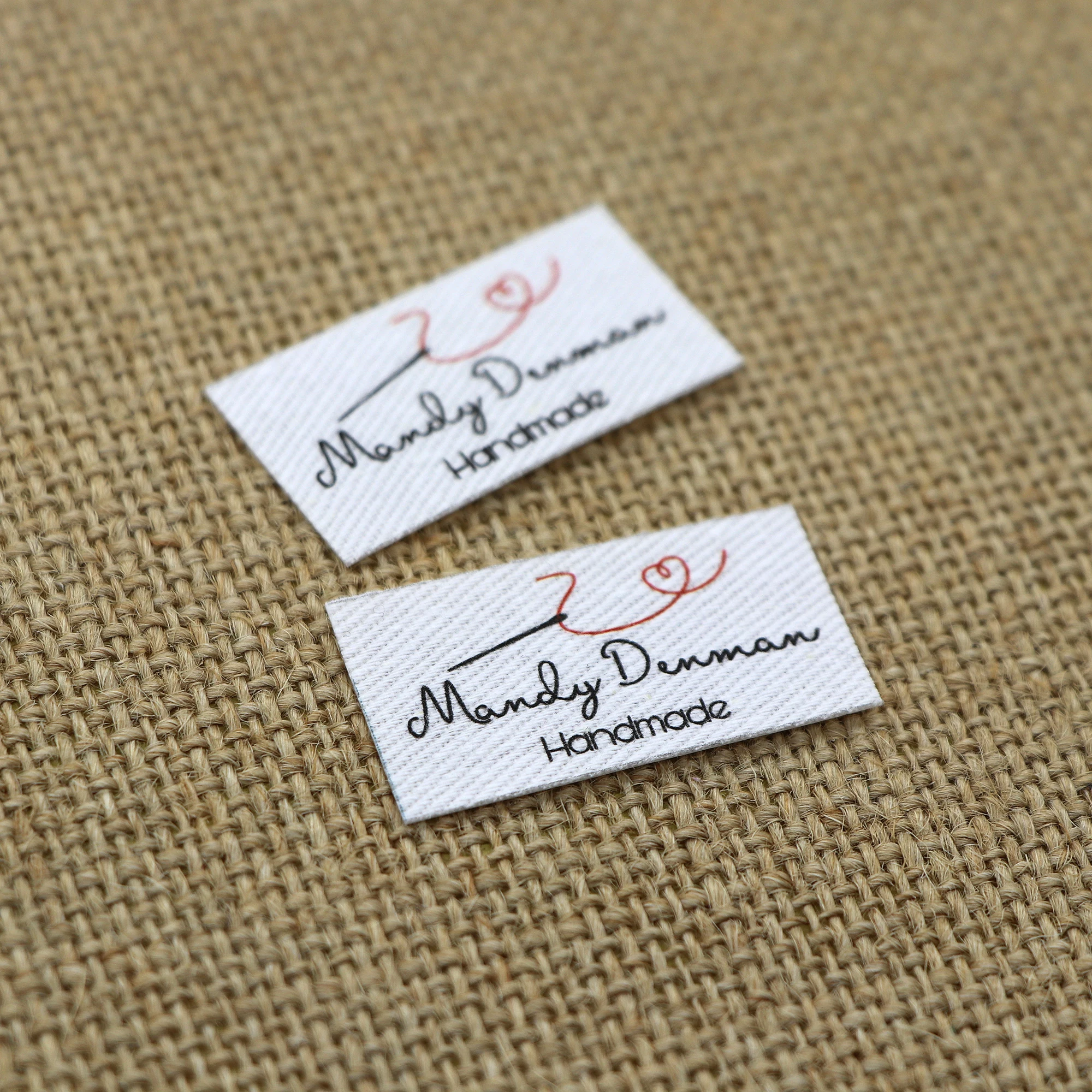 Ironing Labels, Logo or Text, Personalized Brand , Clothing Labels, Free shipping,  Custom Design, Cotton tags (YT158)