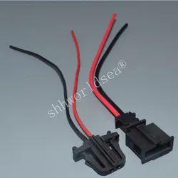 Shhworldsea 2 pin License plate lamp car door connector For Trunk lights Horn Sensor Plug for VW Audi Skoda 3B0972712 3B0972702