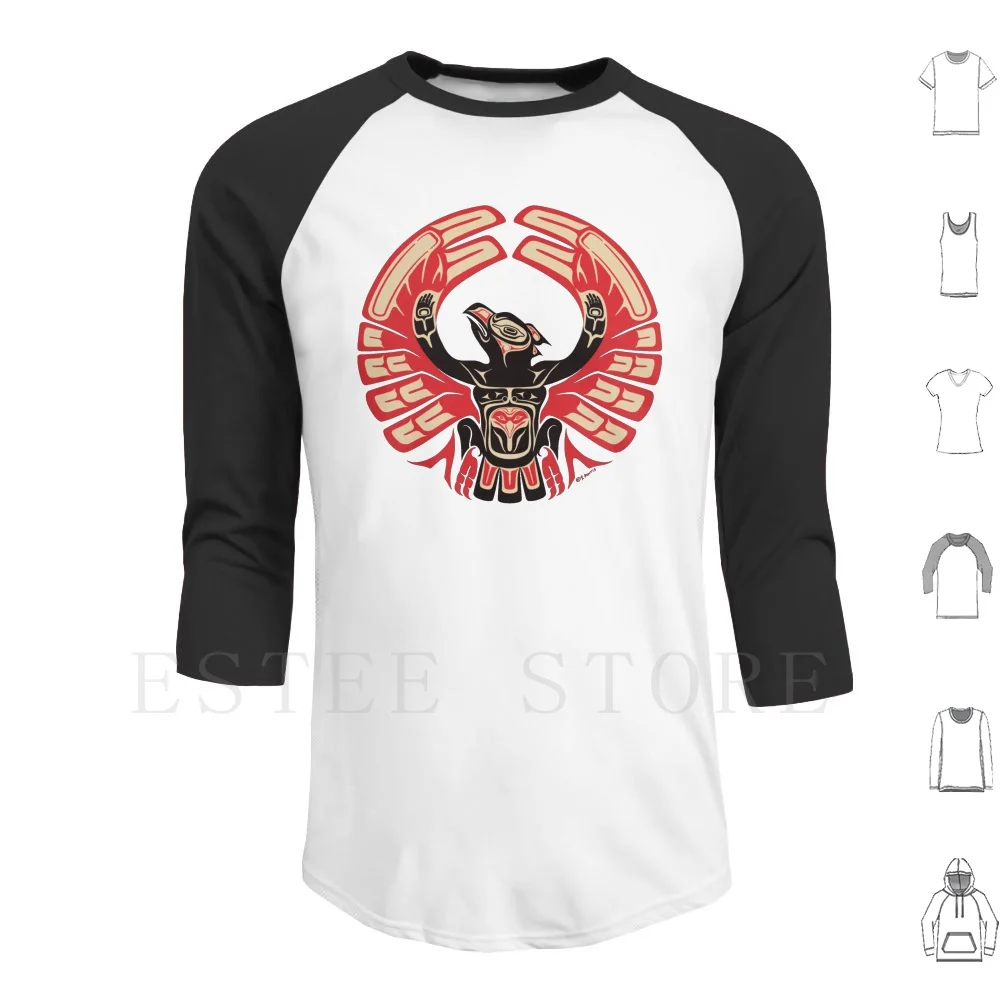 Firebird Without Background. Hoodies Long Sleeve Firebird Raven Bird Salish Pacific Northwest Tribal Indigenous