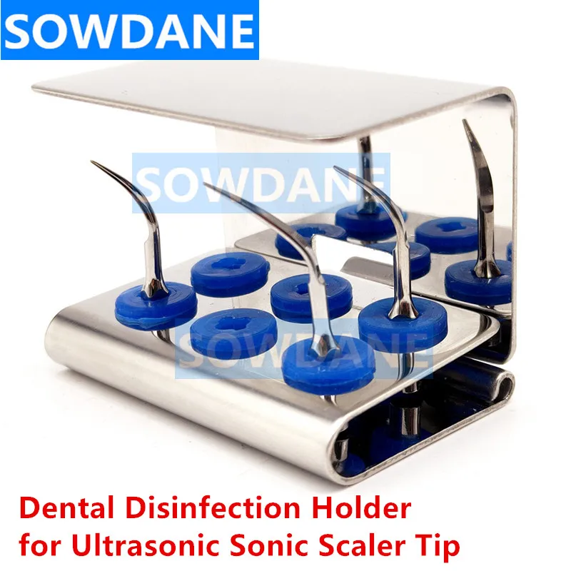 Dental Sterilization Block Holder 6 Holes for Ultrasonic Sonic Scaler Tip Tips Working Tips Disinfection Placer Autoclavable