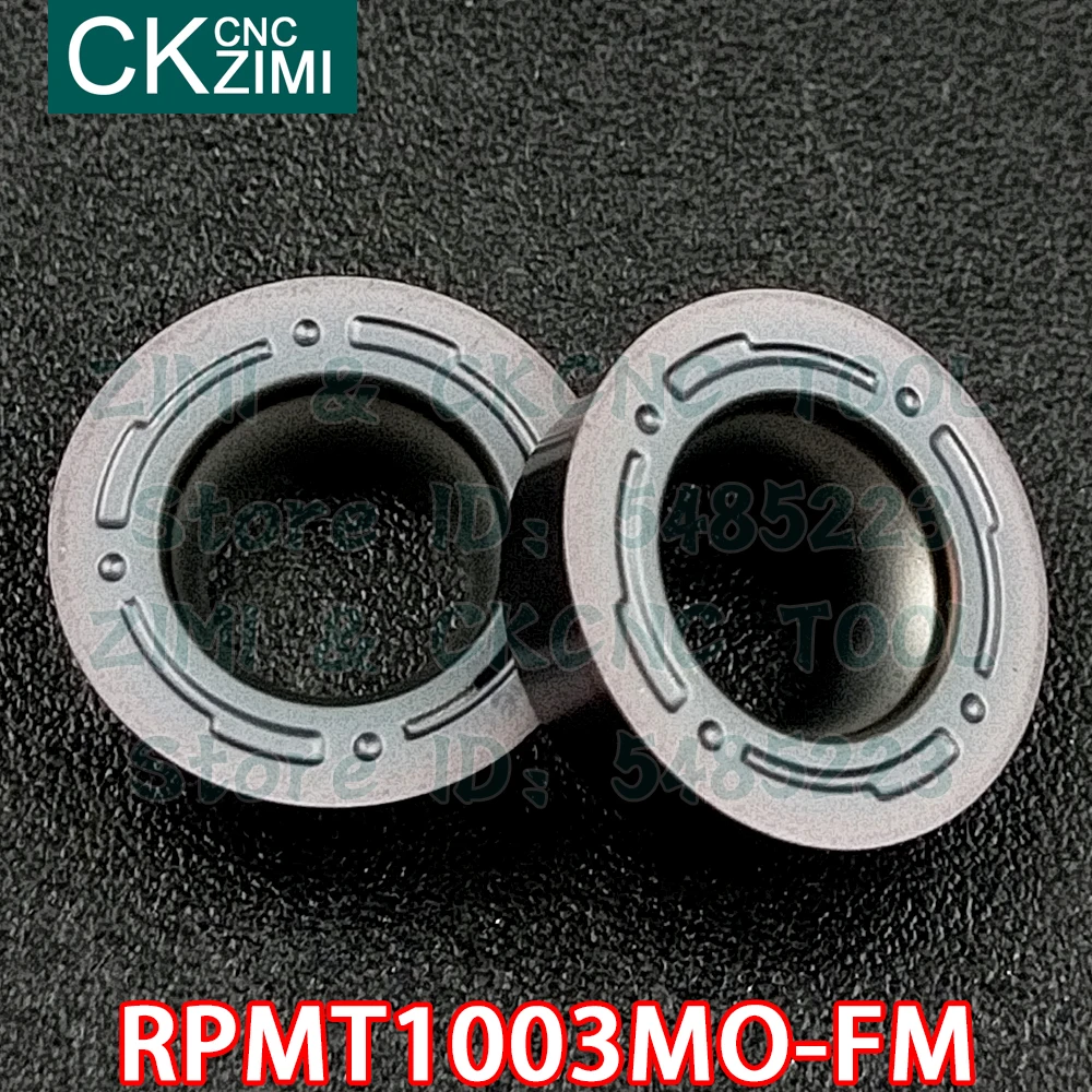 RPMT1003MO-FM zm1125 rpmt 1003 mo inserções de carboneto fm circular fresagem inserções ferramenta indexável cnc torno metal torneamento cortador ferramenta