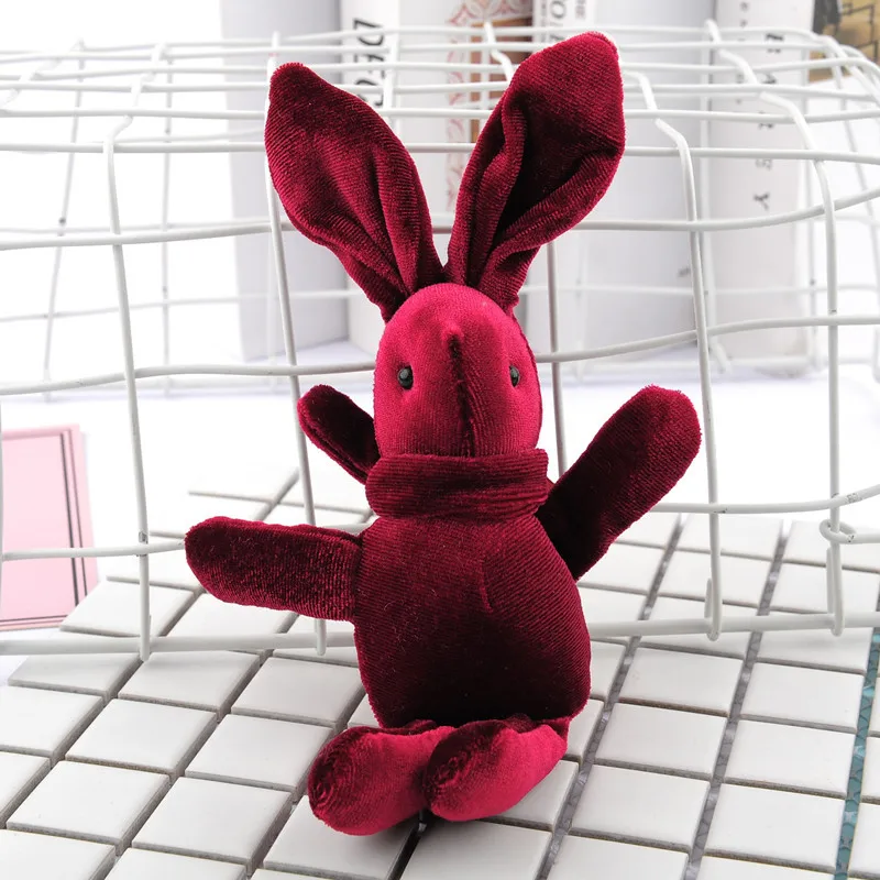 Lapin en peluche doux de 21CM, jouet Animal de compagnie, poupée à la mode pour bébé fille, cadeau d'anniversaire, porte-clés, cadeau de noël