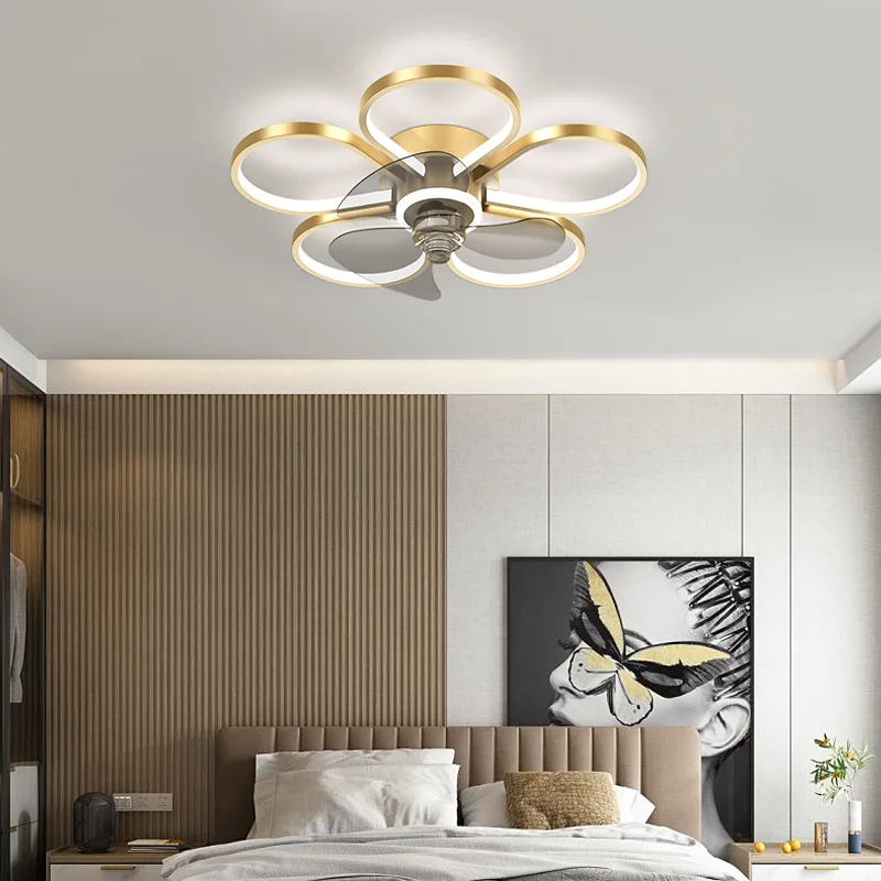 New arrival led Ceiling Fan Lights for living room Bedroom luminaire  Home decor fans ceiling lamp for bedroom