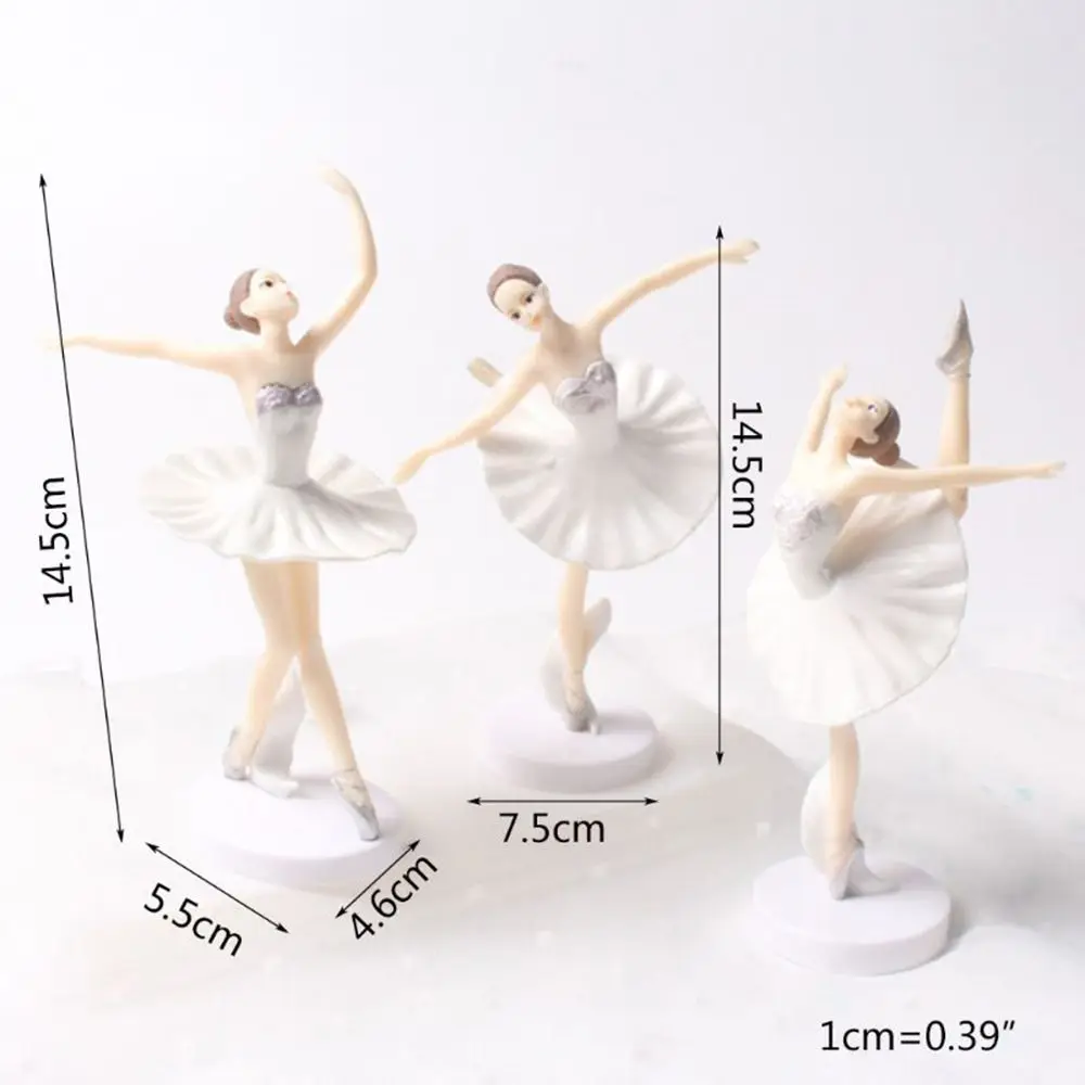 Hot Ballet Girls Cake Topper Dancing Girl Doll Decor Wedding Birthday Cake Decor Baby Girl 1st Favor Happy Birthday Party Decor