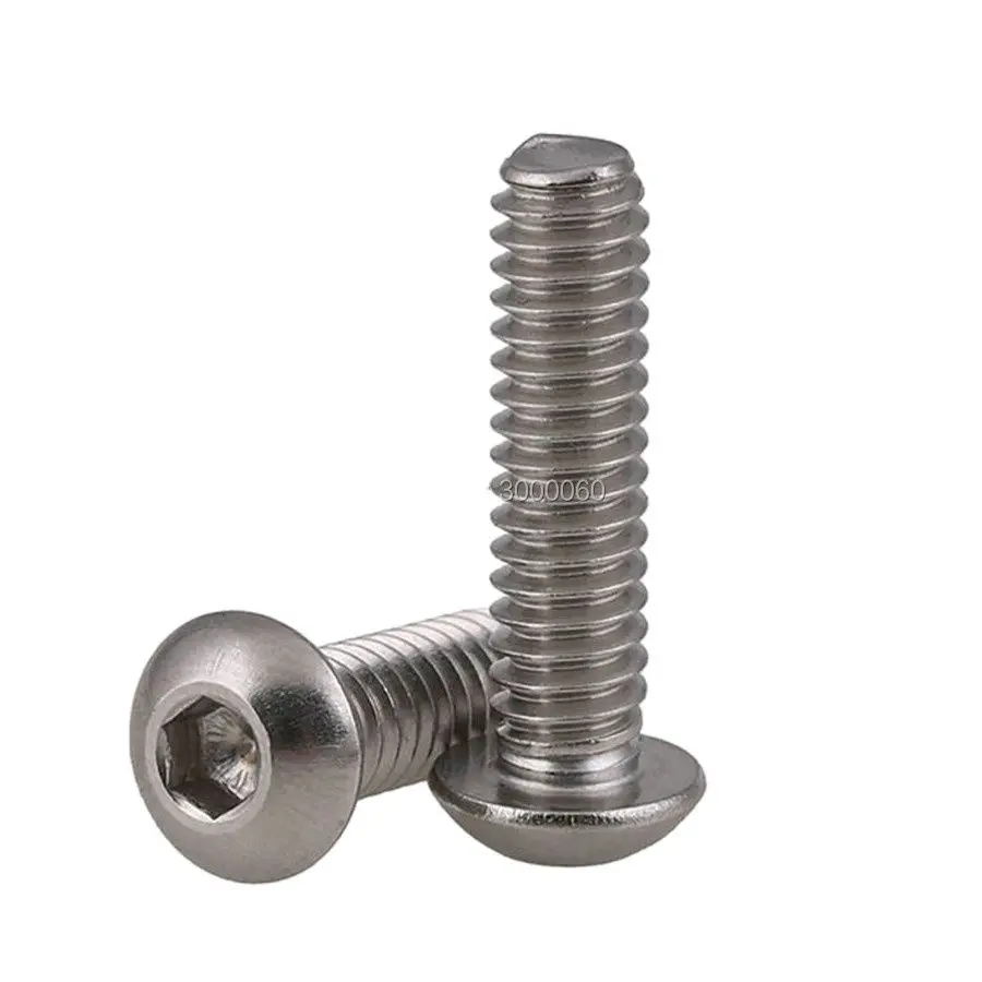 10#-24 1/4-20 Stainless Steel 304 acero inoxidable parafusos винт 1/4 дюйма Hexagon socket pan round button head screws