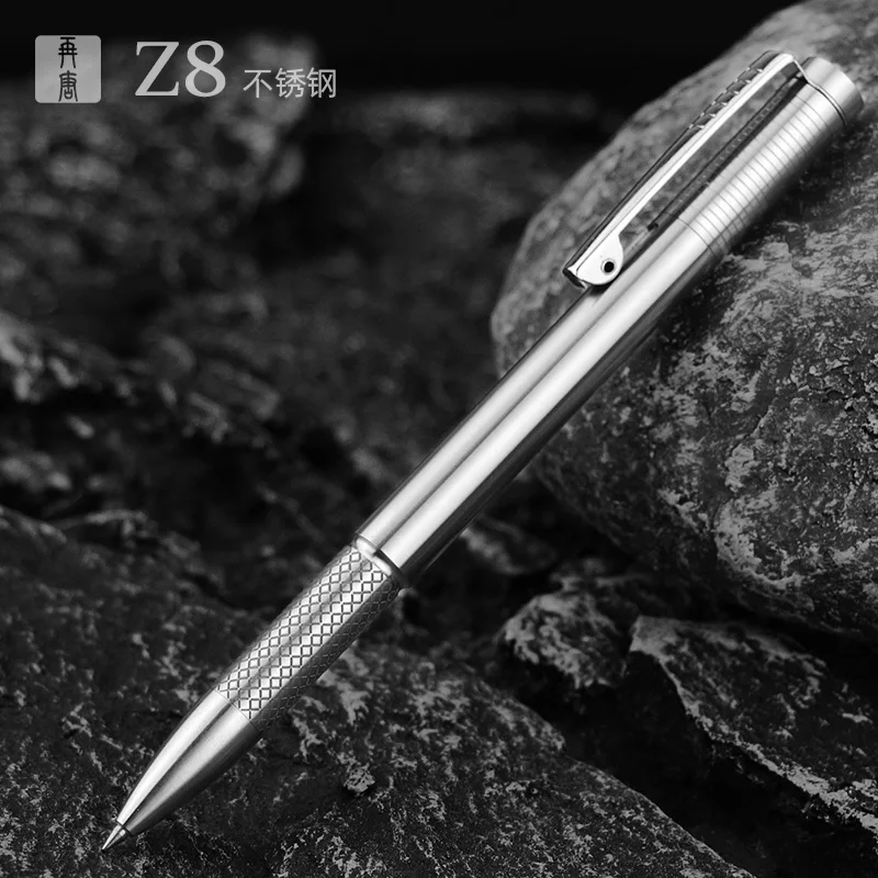 

Zaitong Z8 Stainless Steel Magnetic Telescopic Gel Pen Decompression Pen Student Creative Gift Neutral Signature Pen Business