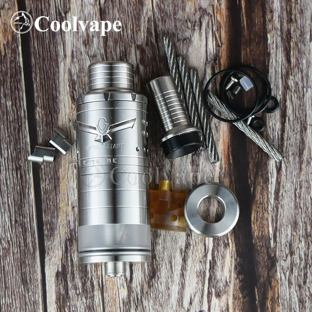 ウルフcoolvape蒸気巨大な極端な2-rdta-23ミリメートルアトマイザーrta-65ミリリットル316-ssトップ充填気流調整可能な蒸気を吸うrta-vs麒麟rta