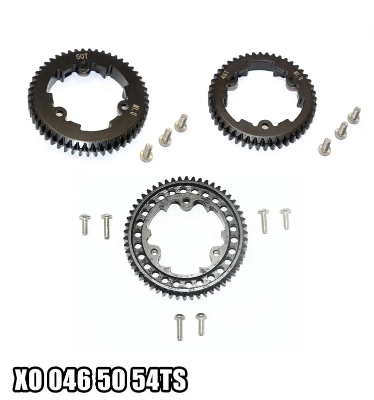 GPM 45 #   Ingranaggio cilindrico in acciaio 46T 50T 54T Dente per Monster Truck TRAXXAS MAXX 1/10