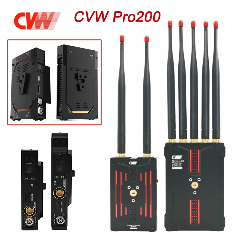 

CVW Pro200 SDI HDMI-compatible 1080P HD Video Wireless Transmission System Multifunctional 200m Wireless Transmitter Receiver