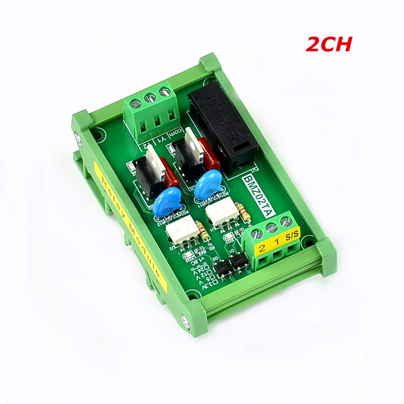 4-24Channels Optocoupler isolated IO single chip microcomputer PLC AC amplifier board output AC220V tigger voltage 24VDC