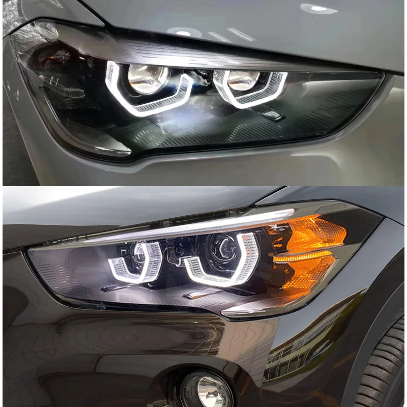 Car Styling Head Lamp for BMW X1 Headlights 2016-2019  All LED Headlight DRL Hid Bi Xenon Auto Accessories