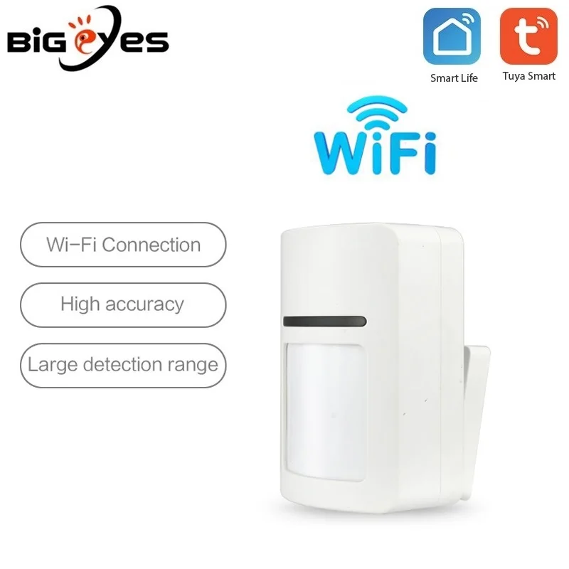 

Tuya Smart WiFi PIR Infrared Detectors Motion Sensor Movement Detector Alarm Compatible With Tuyasmart APP Smart Life APP