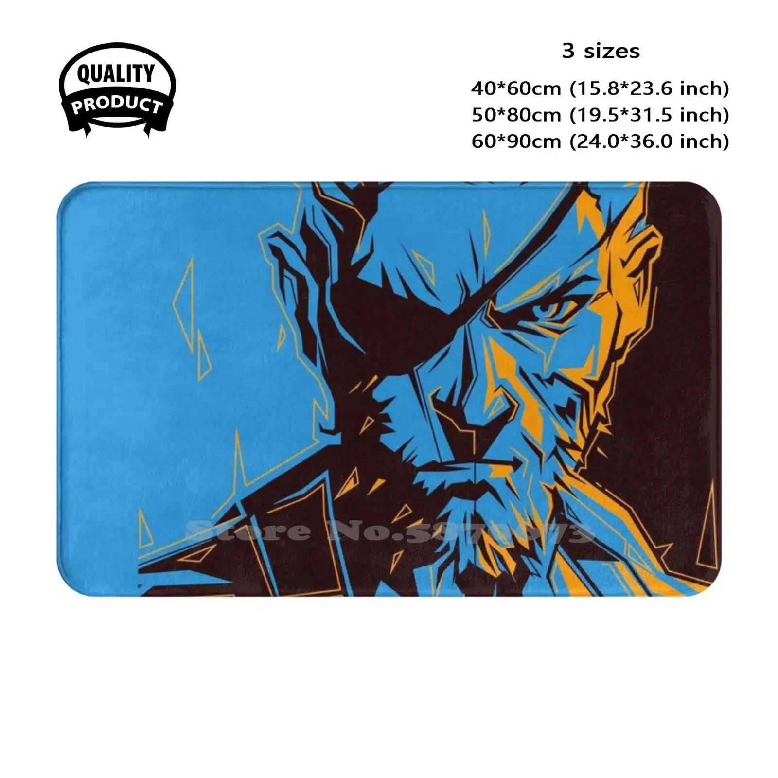 110 Big Boss Soft Cushion Home Carpet Door Mat Car Rug Bigboss Mgs Metalgearsolid Metal Gear Solid Snake Japan Kojima