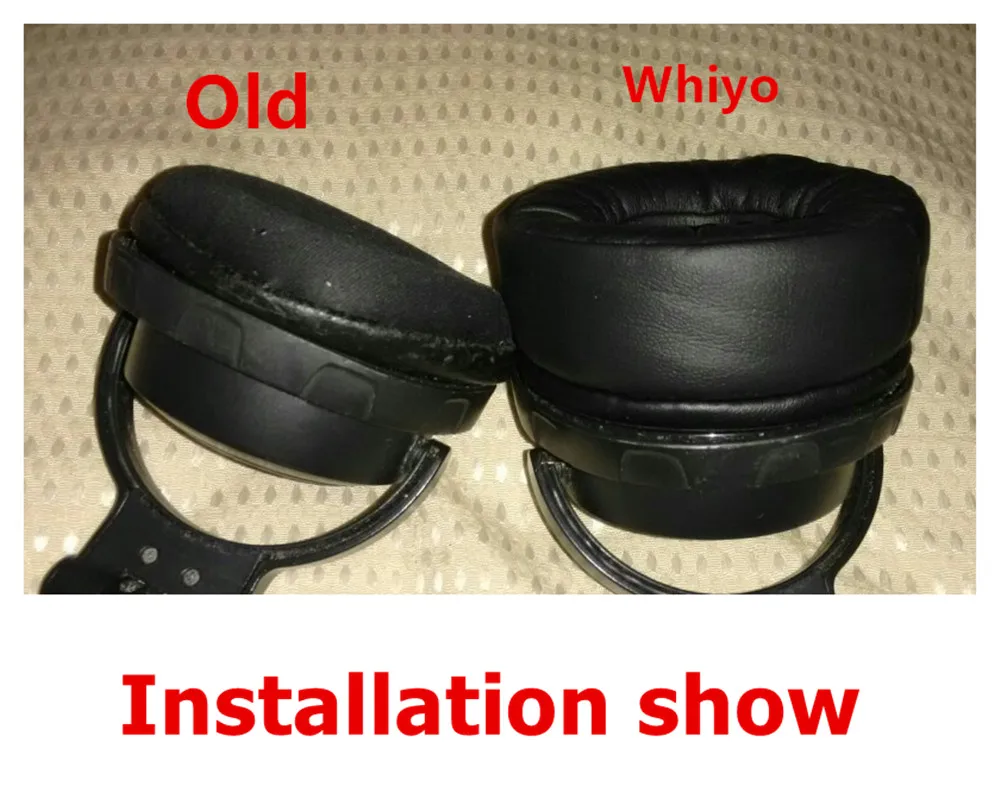Whyo 1 زوج من بطانة للأذن ل ATH-PRO500Mk2 ATH PRO500 Mk2 غطاء الوسادة وسادات الأذن استبدال سماعات بروتين الجلود