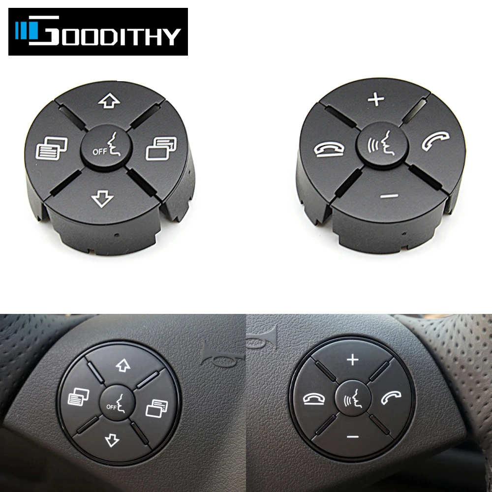 

Car Interior Multi-function Audio Control Steering Wheel Push Switch Button For Benz ML GL R Class W251 W164 W219 1648700658