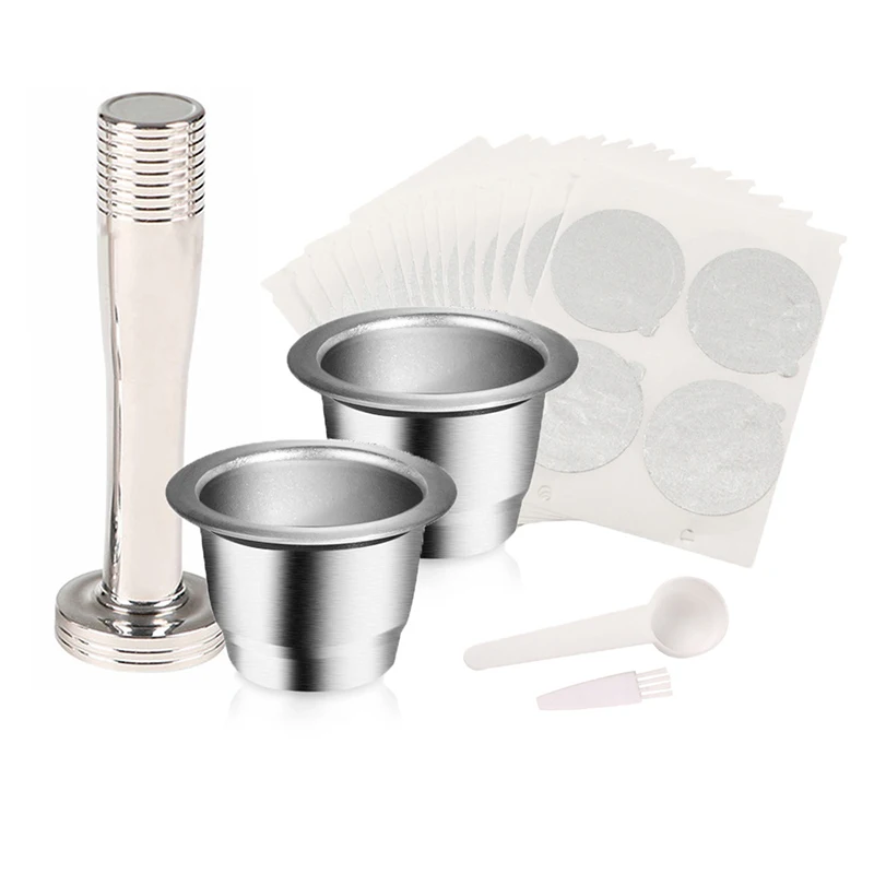 Aksesori Kopi Set Cangkir Espresso Mesin Kopi Nespresso Filter Kopi Mesh Yang Dapat Digunakan Kembali