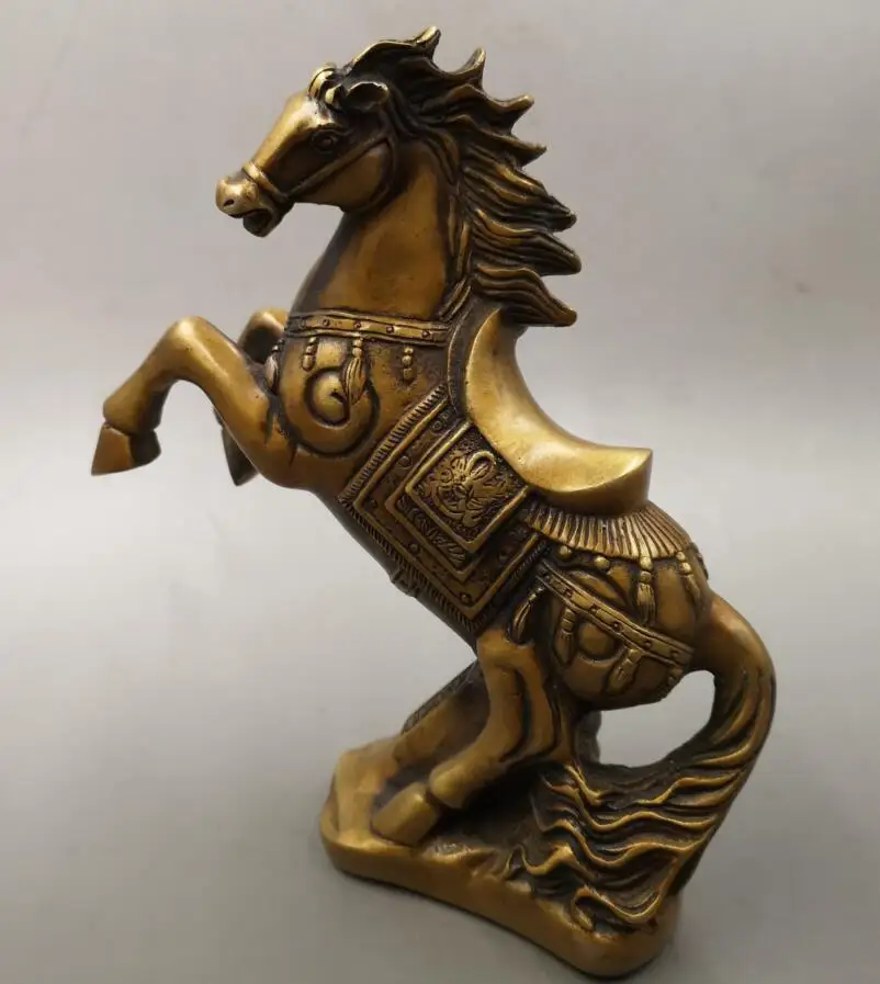 

China brass archaize horse crafts statue