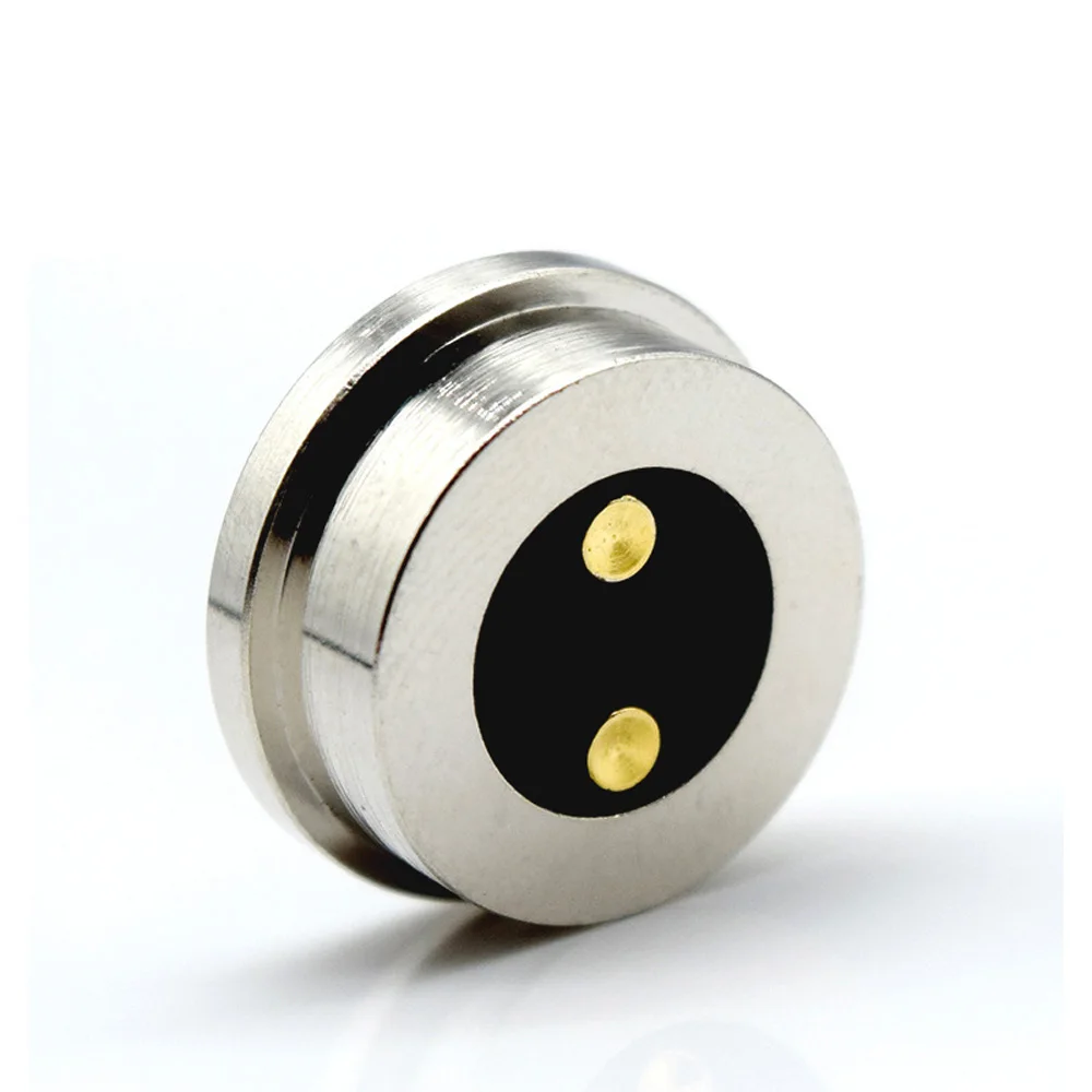 2pin circular pogo pin connector, 5V2Acharging headHigh Current Strong Magnetic LED Light Power Socket Magnetic DC  Connector