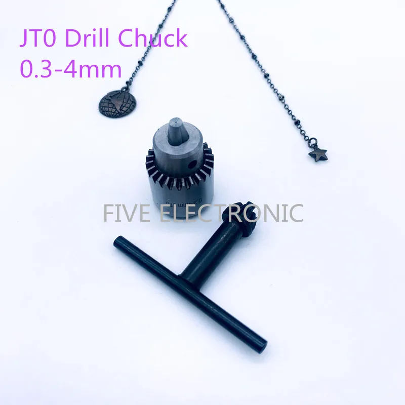 JT0(0.3-4mm) spanner drill chuck 3.17/4/5/6/8/10mm coupling set for DIY electric drill collet /electric grinding