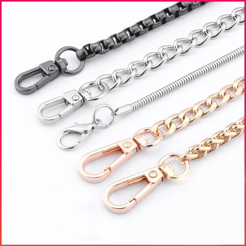 40-120CM Bag Chain Set Accessories Single Shoulder Strap Bag Chain Crossbody Bag Strap Accessories Metal Chain Replacement