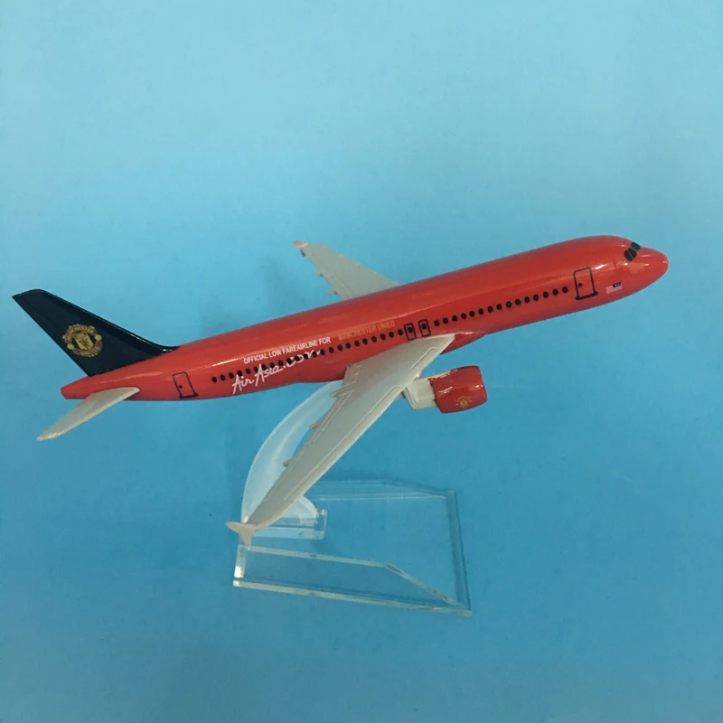 JASON TUTU 16cm AirAsia Airbus A320 Plane Model Airplane Model Boeing 737 Aircraft Model 1:400 Diecast Metal Airplanes Plane Toy