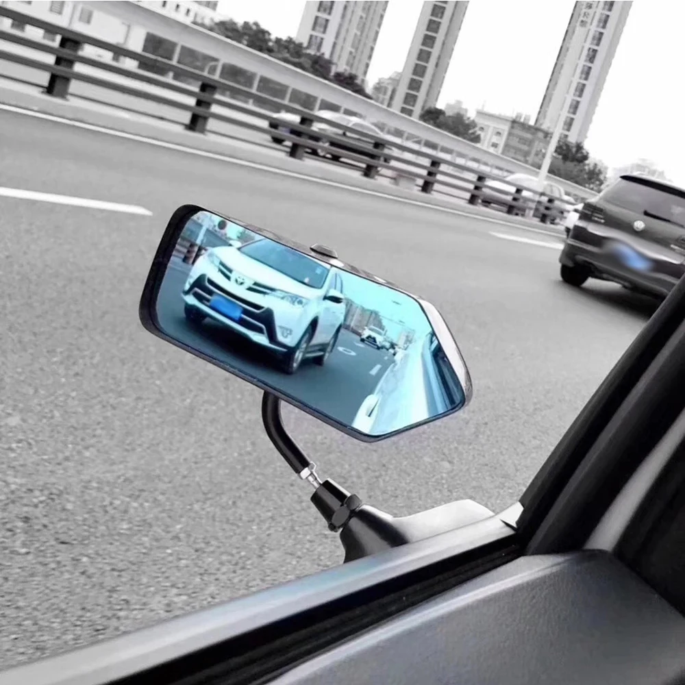 2Pcs Car Racing Universal Side Rear View Mirror Wide Angle Metal Bracket for Mazda 3/For Miata/Mx5/RX7