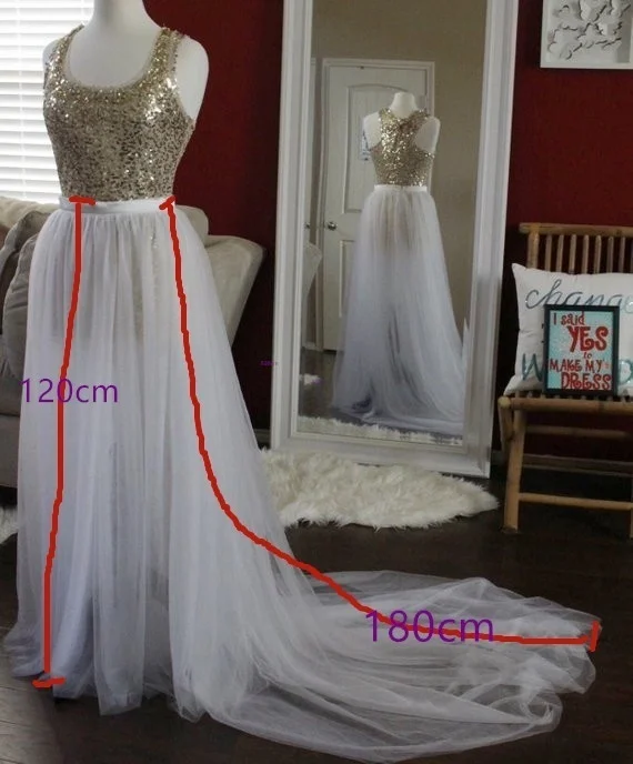 

white 2 Layered tulle wedding skirt / black tulle skirt / bridal overskirt / bride skirt / removable skirt / Wedding Accessories