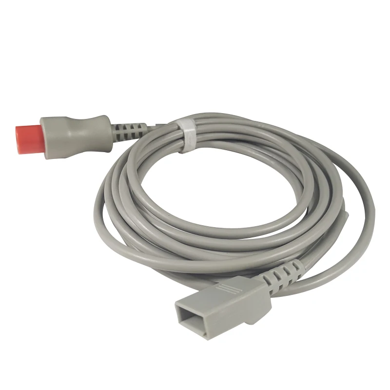 Invasive Blood Pressure Cable IBP Transducer Adapter Cable 6 Pin To Utah For Spacelabs Mindray Goldway Patient Monitor