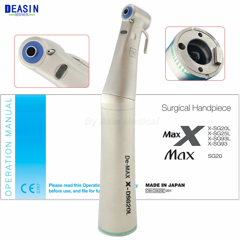 Dental Electric Motor 20:1 LED Contra Angle Slow Speed Handpiece