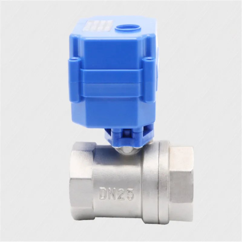 

I inch DN25 stainless steel motorized ball valve DC5V 12V 24V AC220V electric water valve 1&quot CR01 CR02 CR03 CR04 CR05